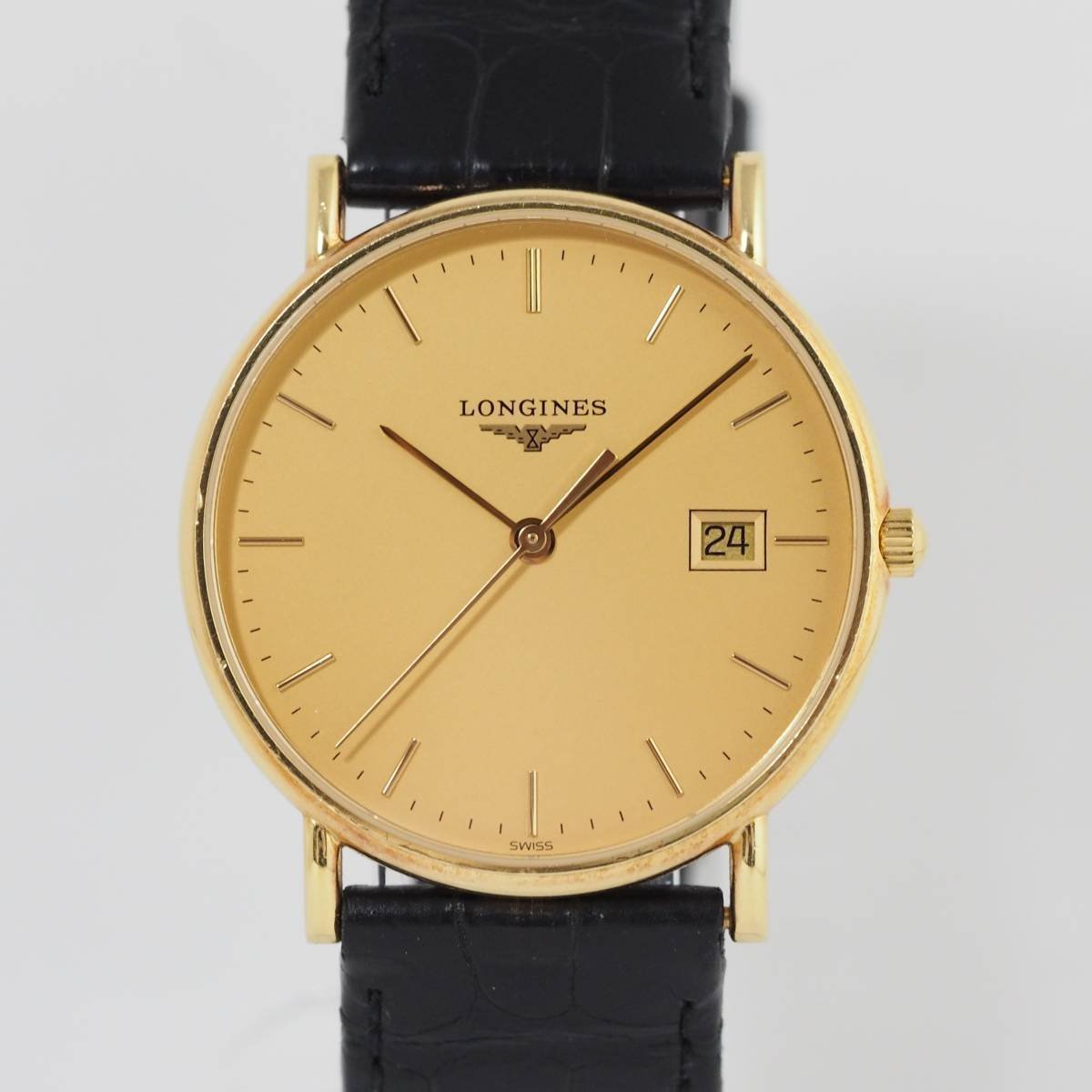 LONGINES ロンジン プレザンス L4.743.6.32.0 K18YG/革 クォーツ