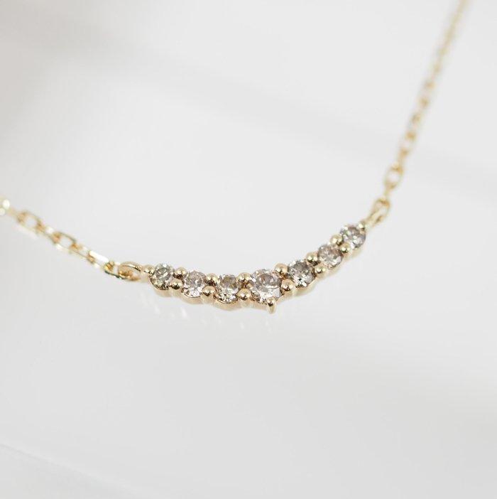 レターパックOK agete アガット ブラウンダイヤ 0.05ct K10イエロー