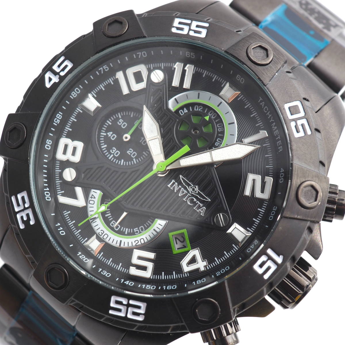 有名ブランド Rally ラリー S1 INVICTA 【新品】インビクタ クロノグラフ メンズ腕時計 ブラック その他