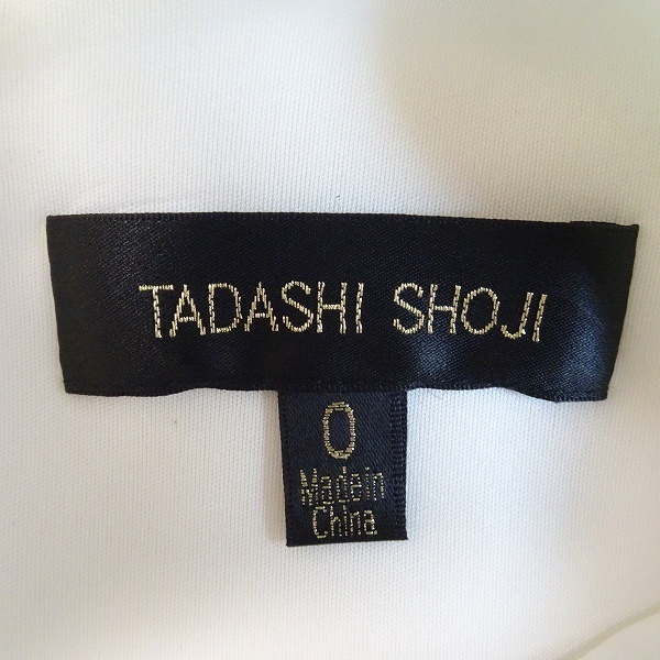 #anc タダシショージ TADASHI SHOJI ワンピース 0 白 花柄 ノースリーブ タイト レディース [704149]_画像5