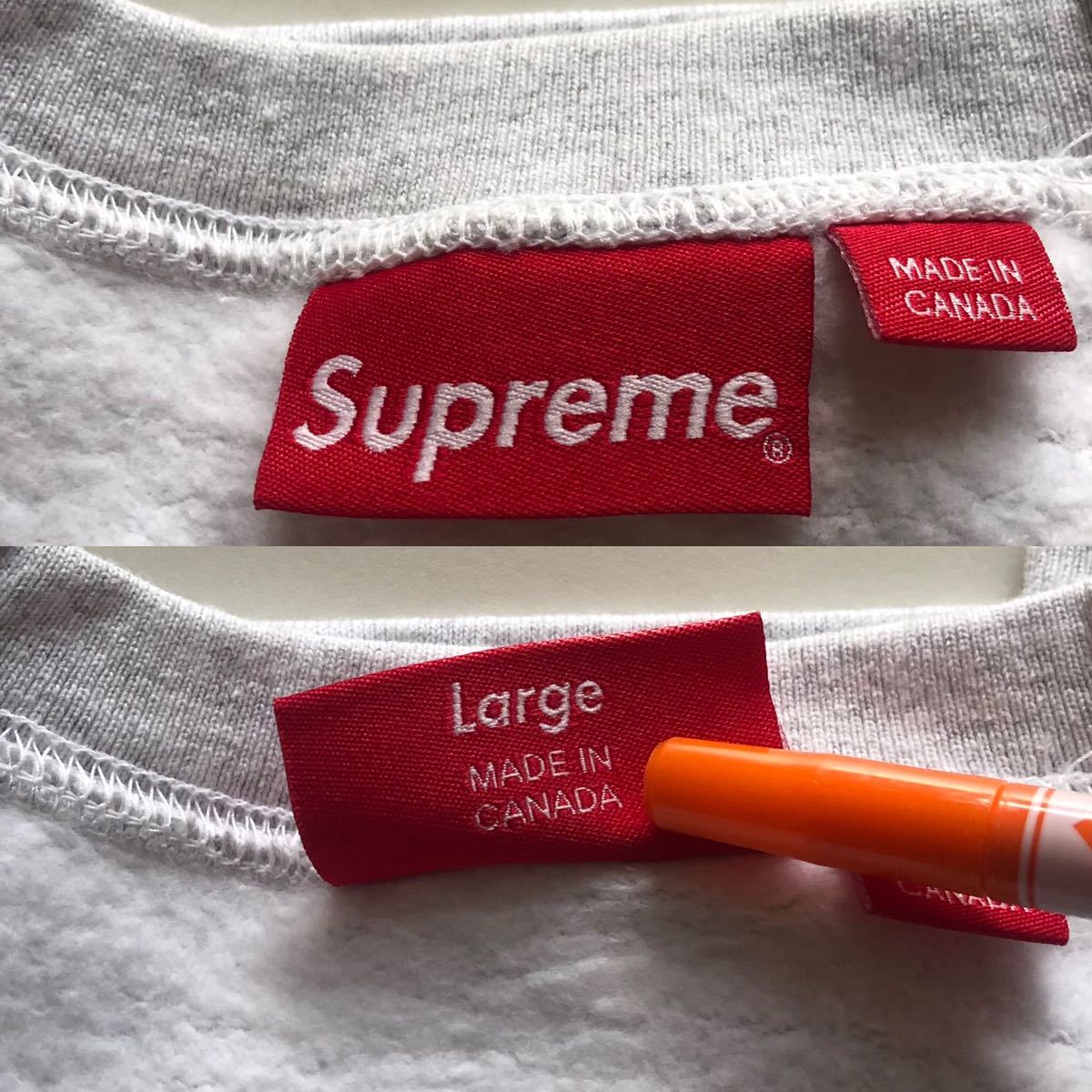 P 新品 ★ 大人気 ★★Supreme Box Logo ステッカー4枚付属★ Stars Crewneck スターズ クルーネック スウェット_画像10