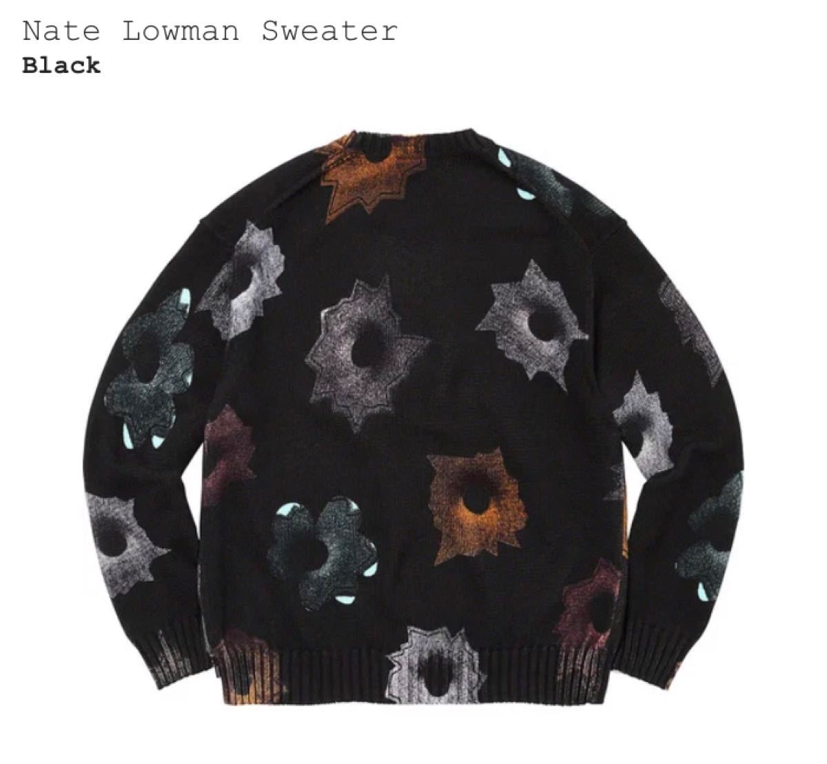 XLサイズ Supreme Nate Lowman Sweater ブラック 黒 XLサイズ Supreme Nate Lowman Sweater ブラック 黒