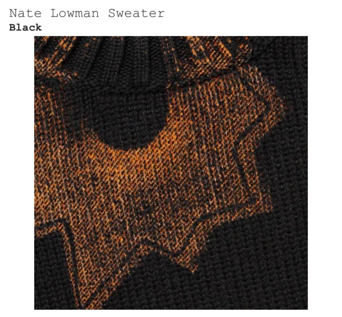 XLサイズ Supreme Nate Lowman Sweater ブラック 黒 XLサイズ Supreme Nate Lowman Sweater ブラック 黒