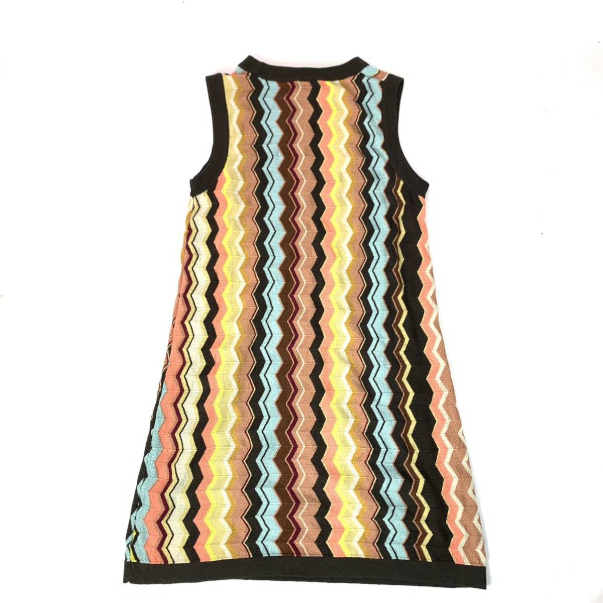 h36 MISSONI ミッソーニ ニット ノースリーブ ワンピース シェブロン