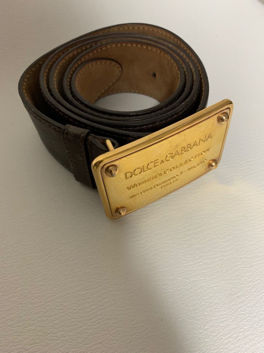 DOLCE&GABBANA 本革レザーベルト csosuprimentos.com.br