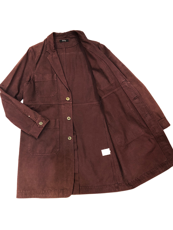 アンダーカバー UNDERCOVER ユナイテッドアローズ 別注 District UNITED ARROWS ショップコート 2 ワインレッド 定価51840円 チェスター_画像8