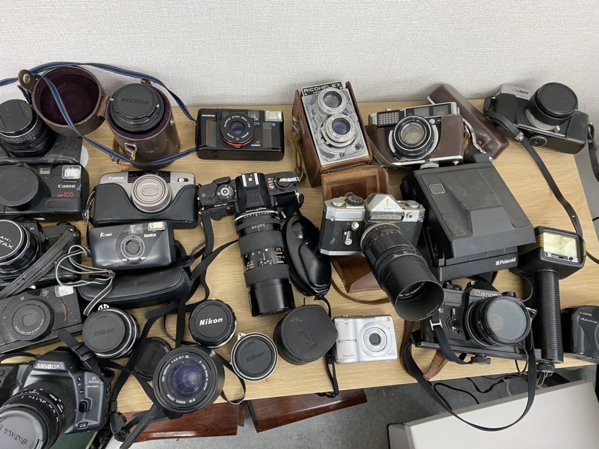ジャンク品】MINOLTA PENTAX Canon 一眼レフ フィルムカメラ レンズ