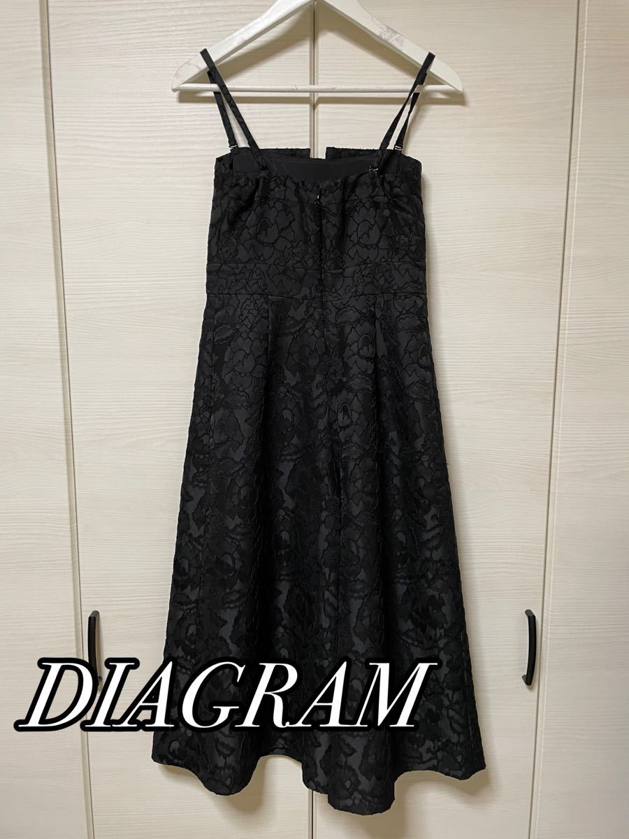 DIAGRAM Sサイズ ダイアグラム ジャガードドレス サロペット