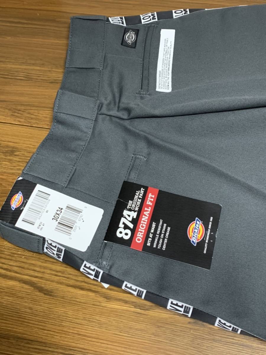  не использовался * [BEDWIN × Dickies] 18AW обычная цена 22,000 10L 874 TC PANTS THUNDERS сотрудничество рабочие брюки уголь 1bedo wing Dickies 