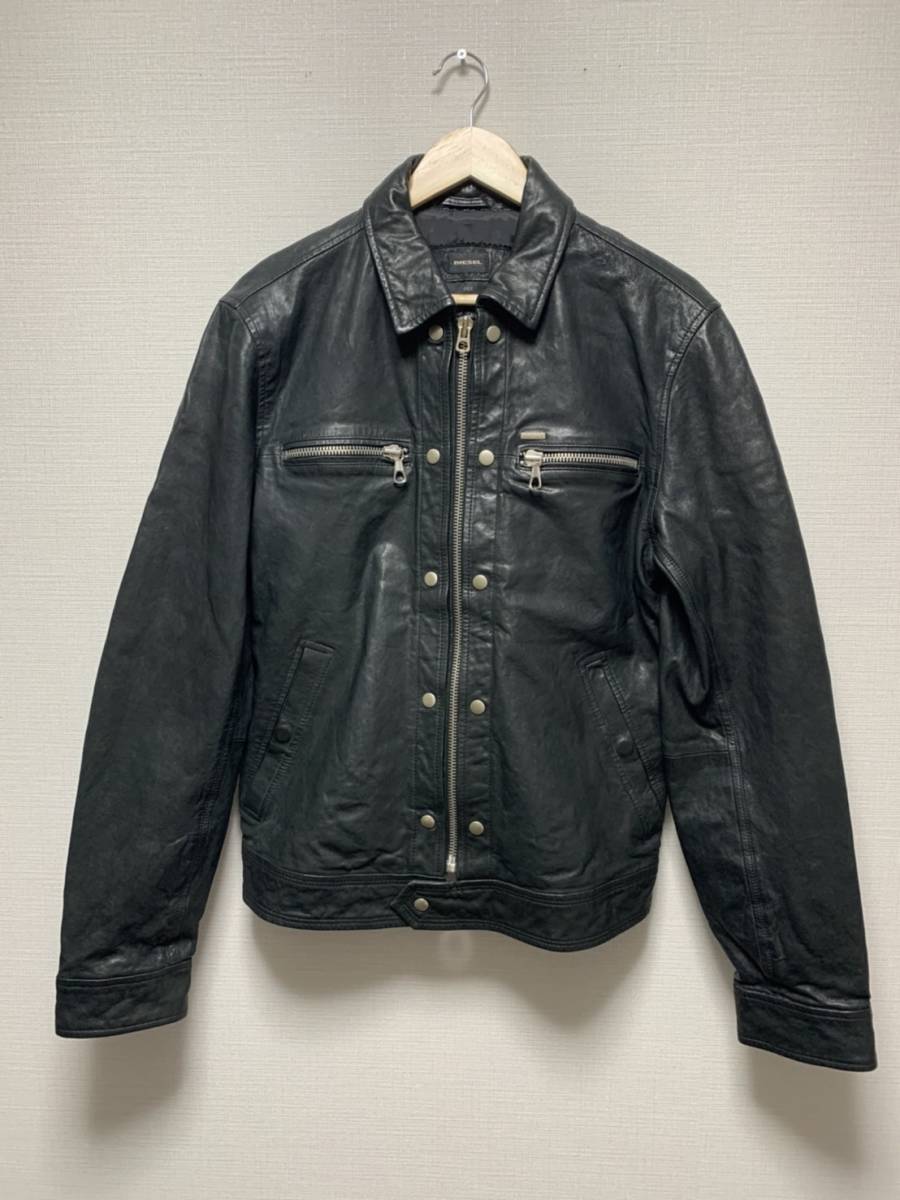 NEW定番】 DIESEL ディーゼル シングル ライダース 羊革 9XUJz