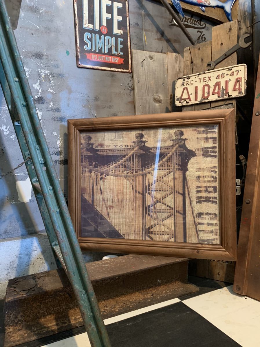 アンティークな部屋/interior art frame/ New York City #店舗什器 #ウッドフレーム #アメリカン雑貨 #ニューヨーク_画像7