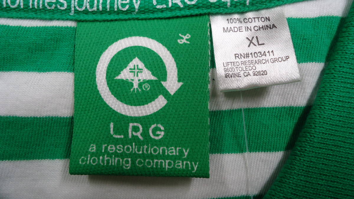 LRG старый модель рубашка-поло с коротким рукавом зеленый / белый полоса XL полцены 50%offe искусственная приманка ruji- letter pack почтовый сервис плюс .... рассылка Yupack анонимность рассылка 