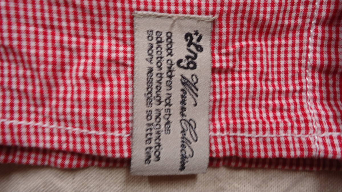 LRG old model short sleeves button down shirt red check XL half-price and downward 60%offe lure ruji-.. giraffe letter pack post service light Yupack 