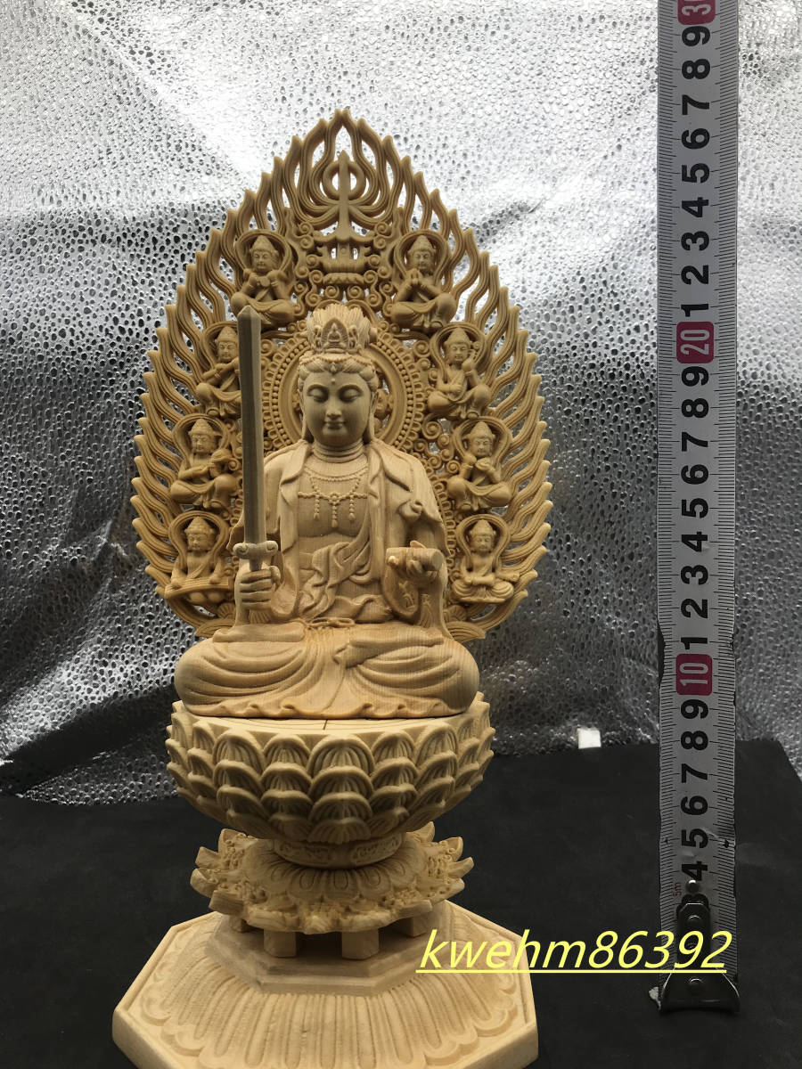 仏教美術 普賢菩薩座像 極上品 木彫仏像 供養品 開運風水 精密細工
