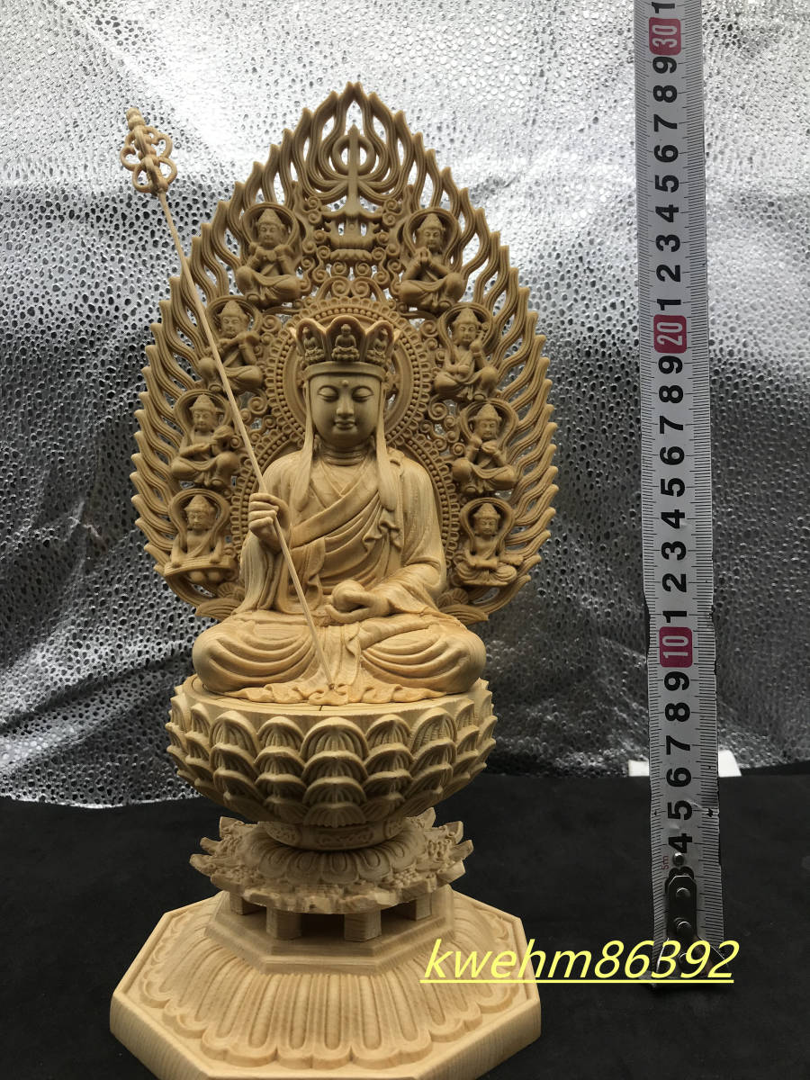  特上彫 木彫仏像 地蔵菩薩 地蔵尊 地蔵 置物 仏師彫り 供養品 仏師で仕上げ品 _画像1