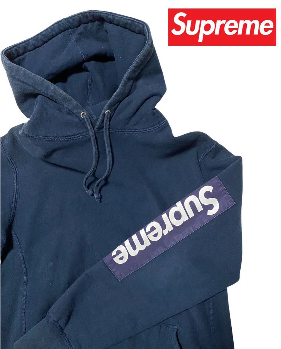 ジャスティンビーバー着用モデル Supreme パーカー ボックスロゴ M