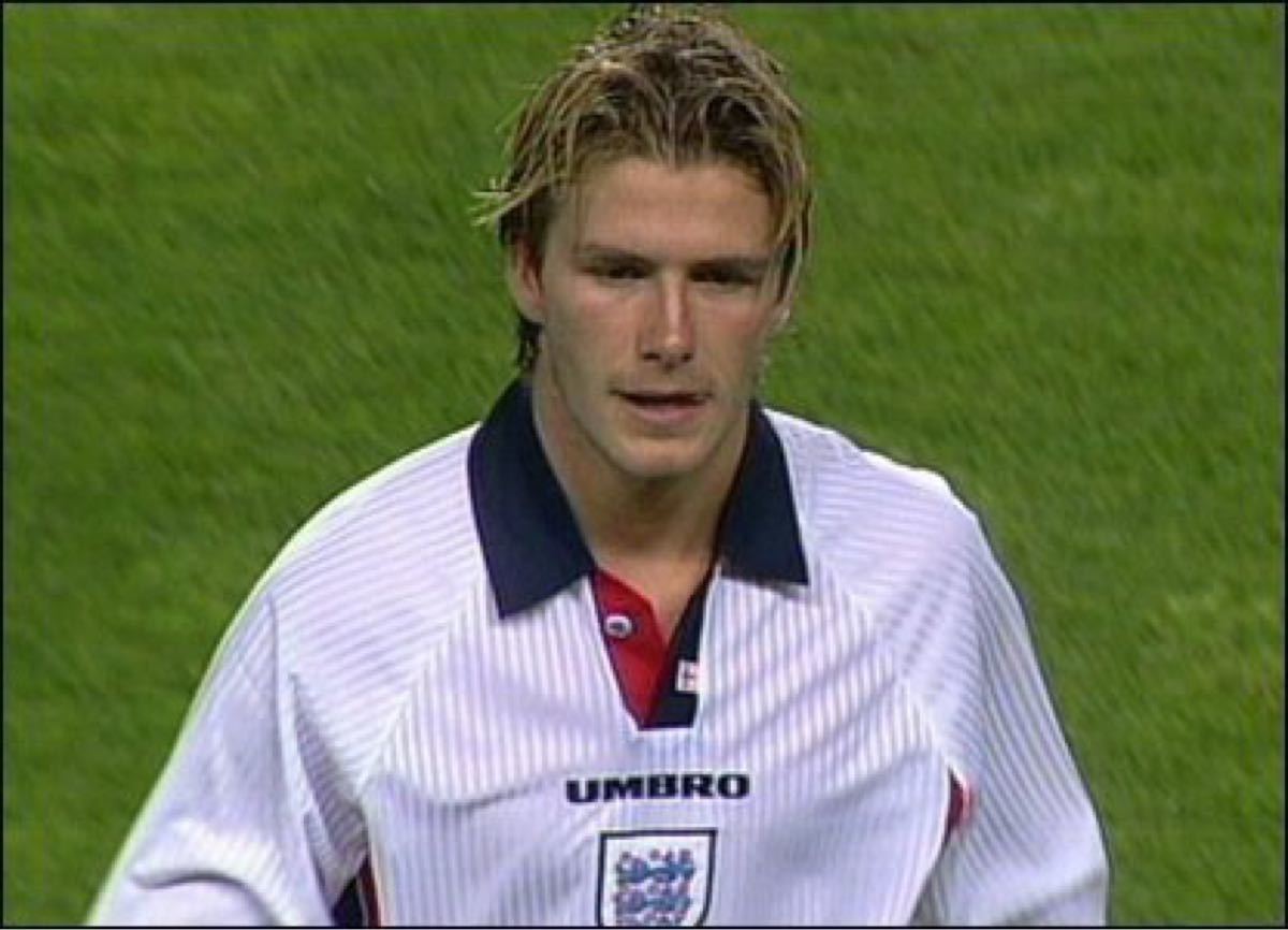 ベッカム　ユニフォーム長袖　イングランド代表1998年フランスW杯