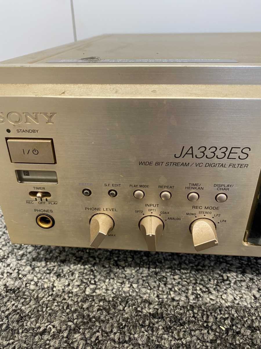 yf1】SONY MDS-JA333ES MDデッキ ソニー ND8 通電確認済 ジャンク