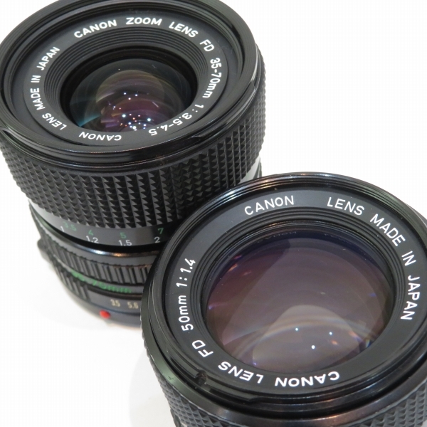 1円～最落なし キヤノン A-1 ボディ 2台 レンズ 50mmf1.8 含 2本セット 動作品 フィルムカメラ☆0308_画像7