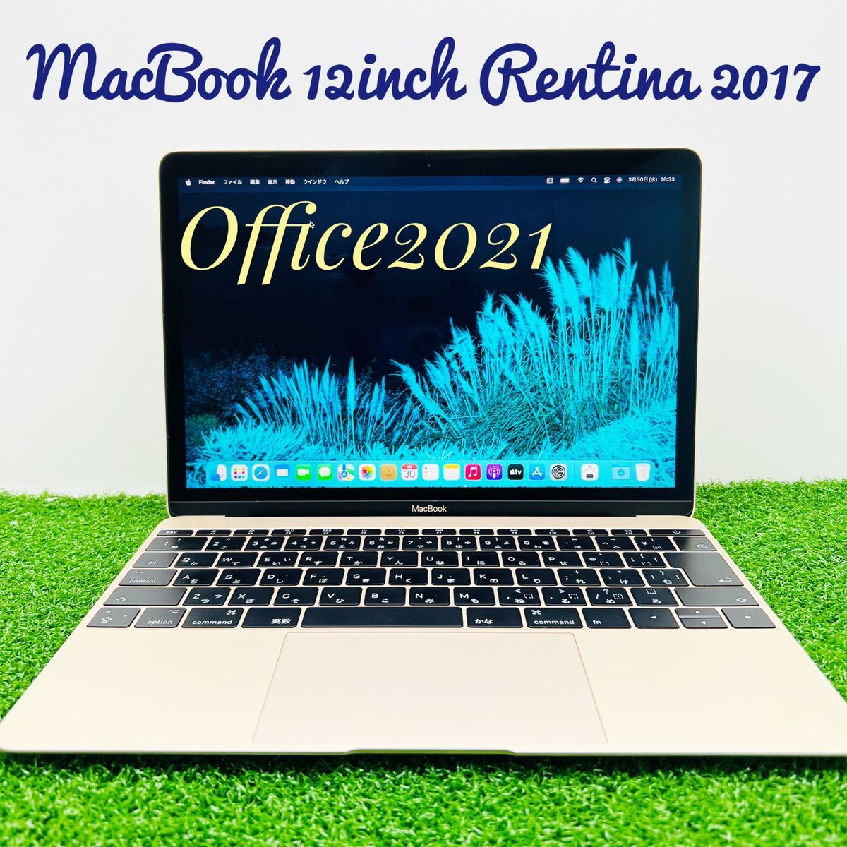 MacBook 12inch Retina 2017/CPUm3 1.2GHz/8GB/SSD256GB/Office2021 