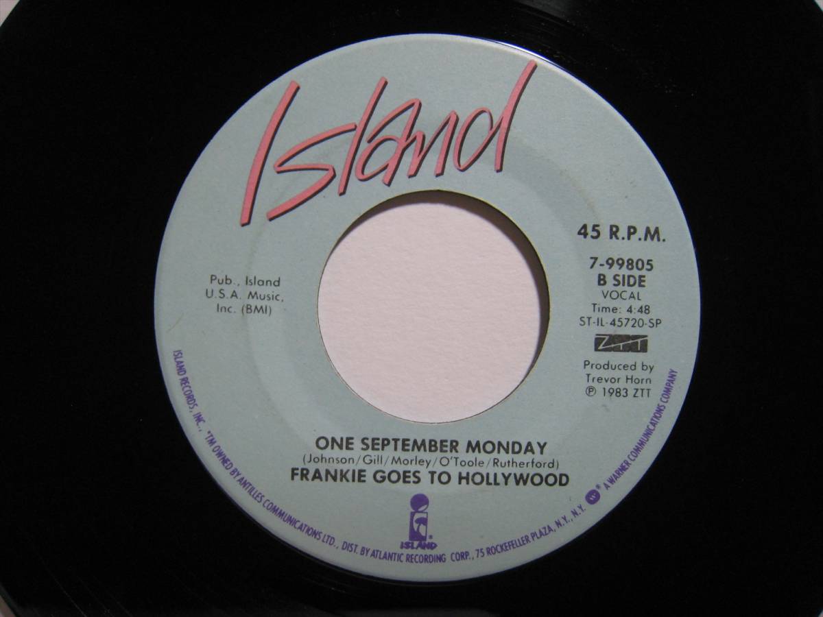 【7”】 FRANKIE GOES TO HOLLYWOOD / RELAX US盤 フランキー・ゴーズ・トゥ・ハリウッド リラックス_画像3