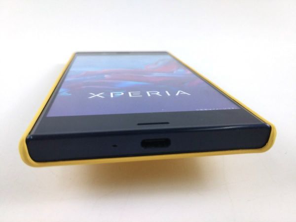 Xperia XZ SO-01J ハードケース カバー シンプル イエロー_画像5