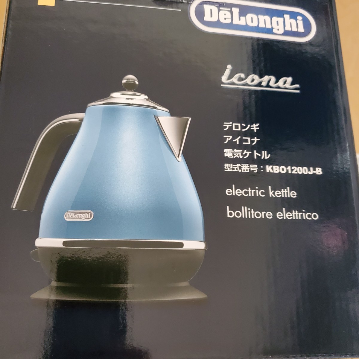 DeLonghi デロンギ アイコナ コレクション 電気ケトル　ブルー