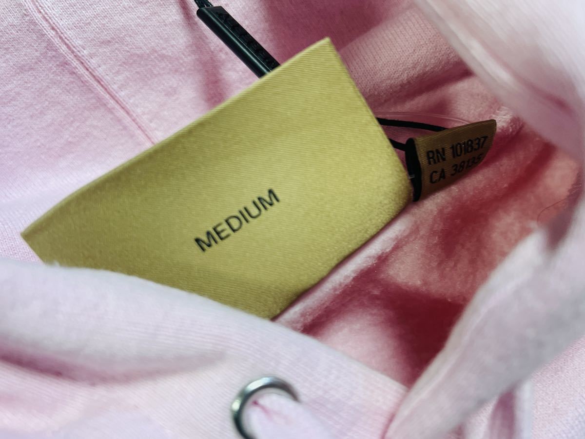 Mサイズ 新品未使用 Supreme Burberry Box Logo Hooded Sweatshirt Light Pink シュプリーム バーバリー ボックス ロゴ パーカーピンク_画像4