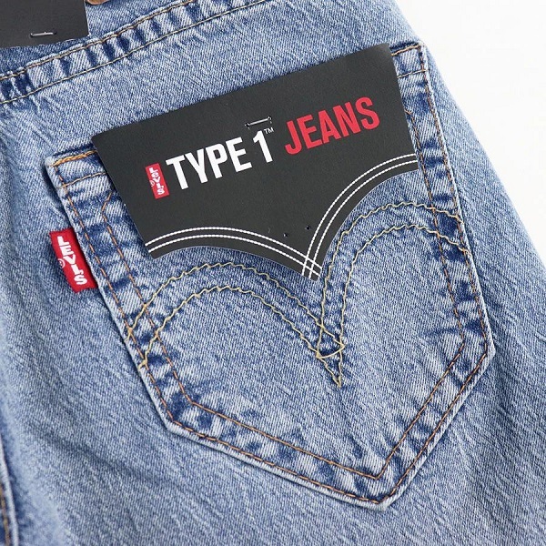 リーバイス タイプ1 502 テーパード デニムパンツ W30 定価13200円 淡色 LEVI'S TYPE-1 ジーンズ ジッパーフライ ビッグE 52489-0011_画像9