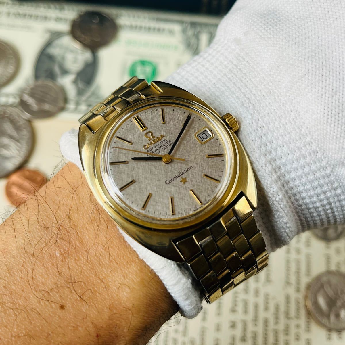 美品1960’s★オメガOMEGAコンステレーション メンズ腕時計オートマチック自動巻きアンティーク稼働良好ビンテージ日本未発売