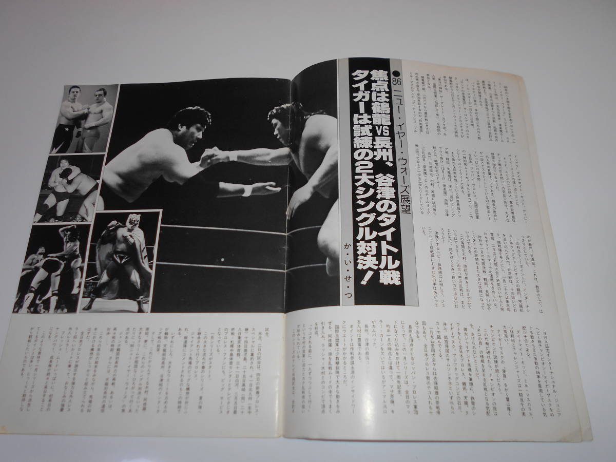 パンフレット 全日本プロレス １９８６ ニュー・イヤー・ウォーズ ミル・マスカラス、タイガーマスク、ダイナマイト・キッド、ロシアンズの画像3