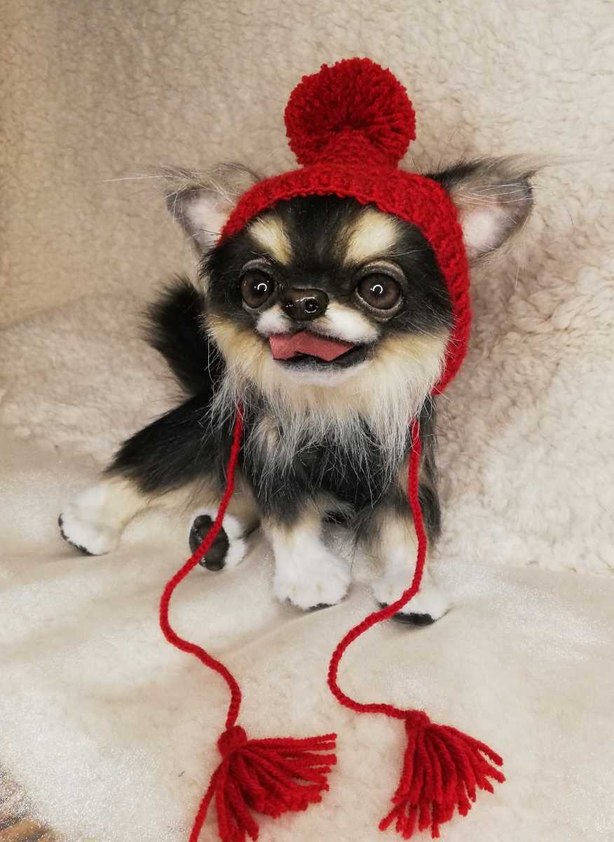Yahoo!オークション - 作家 ぬいぐるみ チワワ 犬 リアル テディベア