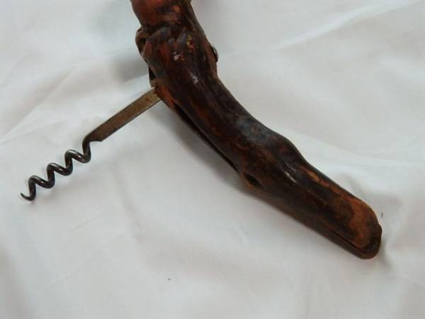  free shipping * France *bro can to* old tool * wine opener *..* tree * grape. tree * cork pulling out * car Be * antique 