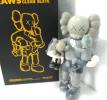 Kaws OriginalFake CLEAN SLATE BE@RBRICK フィギュア　灰