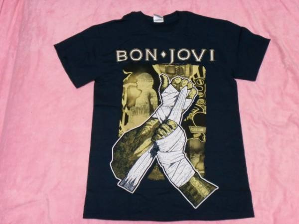 BON JOVI ボン ジョヴィ Tシャツ S バンドT ツアーT ロックT Motley Crue Guns n Roses_画像1