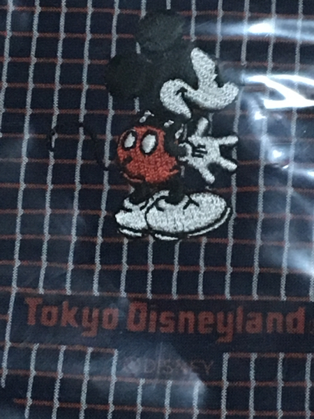 東京ディズニーランド購入 ミッキー 刺繍 ハンカチ 新品 未使用 レア商品 スマートレター送付可_画像3