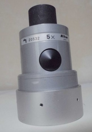 ニコン　万能投影機Ｖ-12用　投影レンズ　5Ｘ　中古品