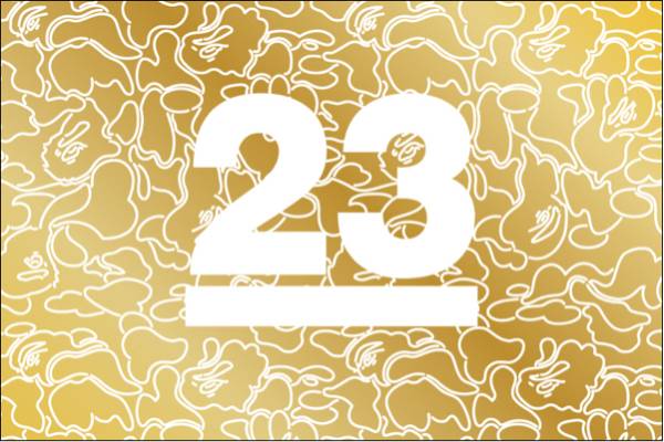 A BATHING APE 23rd Anniversary Gold Collection Tシャツ L 23周年_画像2