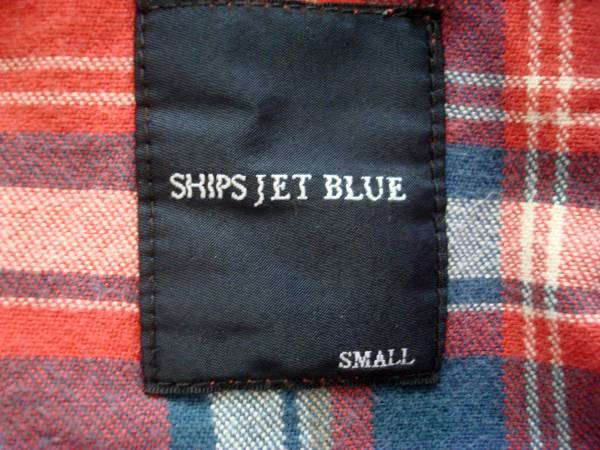 SHIPS JET BLUE★シップス チェック柄 長袖シャツ☆Sサイズ 送料￥520_画像3