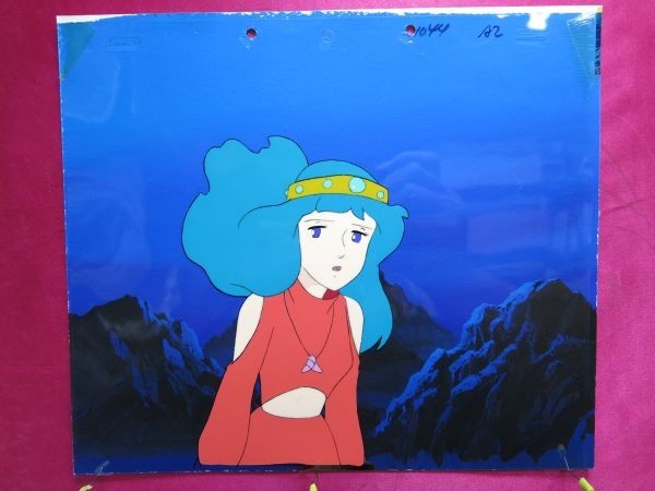 B　青い海のエルフィ　 セル画 　直筆背景　張り付きなし 　アニメ 　日本アニメーション　種ともこ
