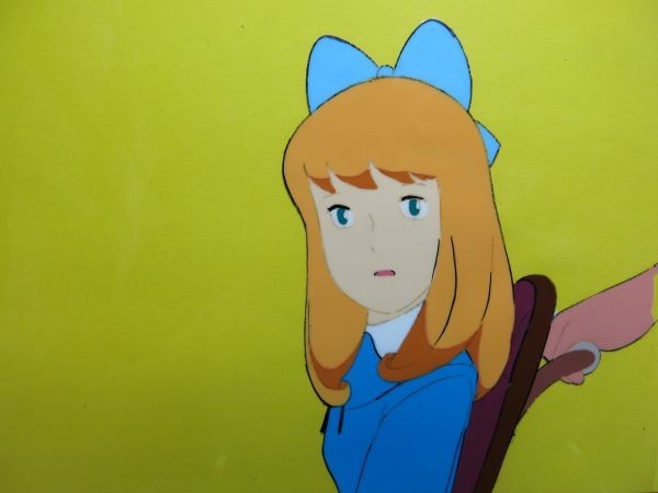 B アルプスの少女ハイジ 車椅子のクララ① セル画 張り付きなし B アルプスの少女ハイジ 車椅子のクララ① セル画 張り付きなし