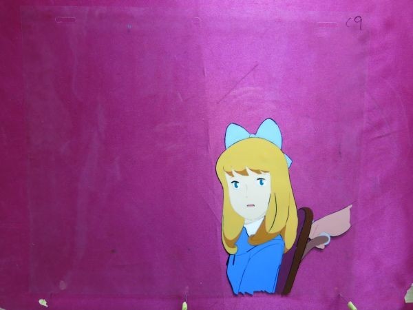 B アルプスの少女ハイジ 車椅子のクララ① セル画 張り付きなし B アルプスの少女ハイジ 車椅子のクララ① セル画 張り付きなし