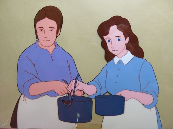 B 南の虹のルーシー 第３６話「巣の中の５シリング」 母とクララ料理作る 張り付きあり 日本アニメーション