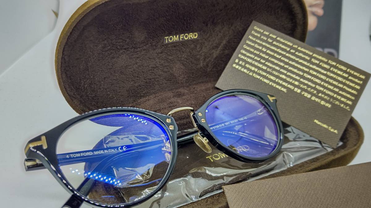 税込】 トムフォード 眼鏡 ブラックカラー 001 TF5728-D-B 送料込み 