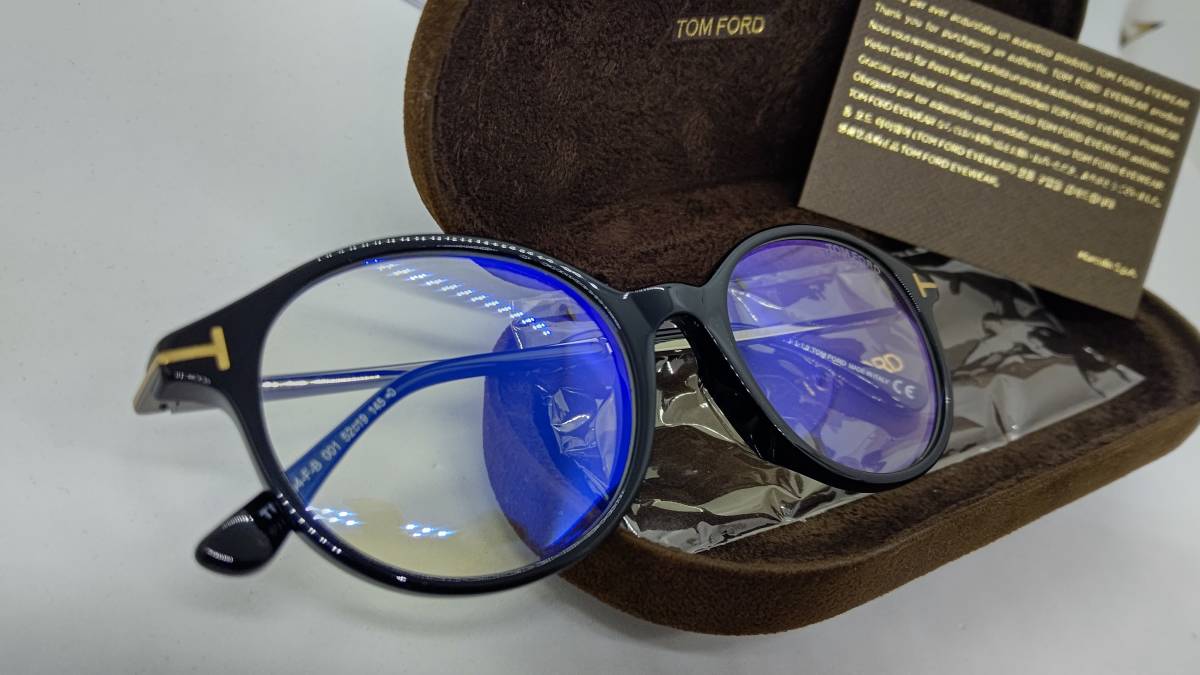トムフォード 眼鏡 ブルーライトカットレンズ仕様 送料無料 税込 新品 アジアンモデル TF5554-F-B 001 ラウンド型_画像5