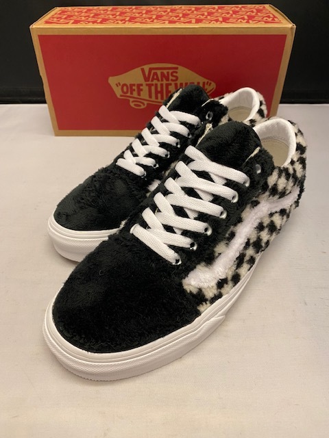 【新品】VANS OLD SKOOL SHERPA CHECKER BOARD/BLACK US8.0 26.0㎝ ヴァンズ オールドスクール シェルパ チェッカーブラック ホワイトの画像1