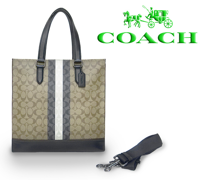 COACH コーチ シグネチャー 大容量 トートバッグ ベージュ