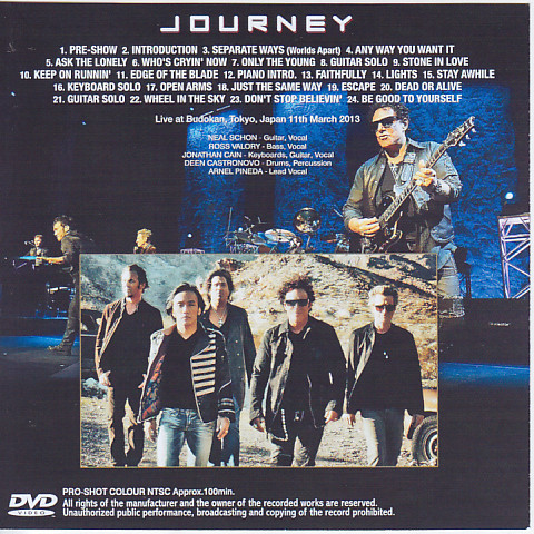 未開封新品 JOURNEY / BUDOKAN 2013 + BUDOKAN 2013 THE VIDEO 初回ナンバリングステッカー付 ZION Neal Schon_画像4