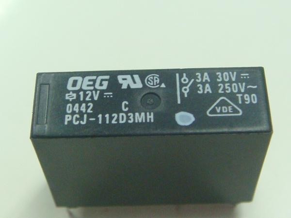  relay 12V PCJ-112D3MH 3A TE Connectivity:OEG 500 piece 