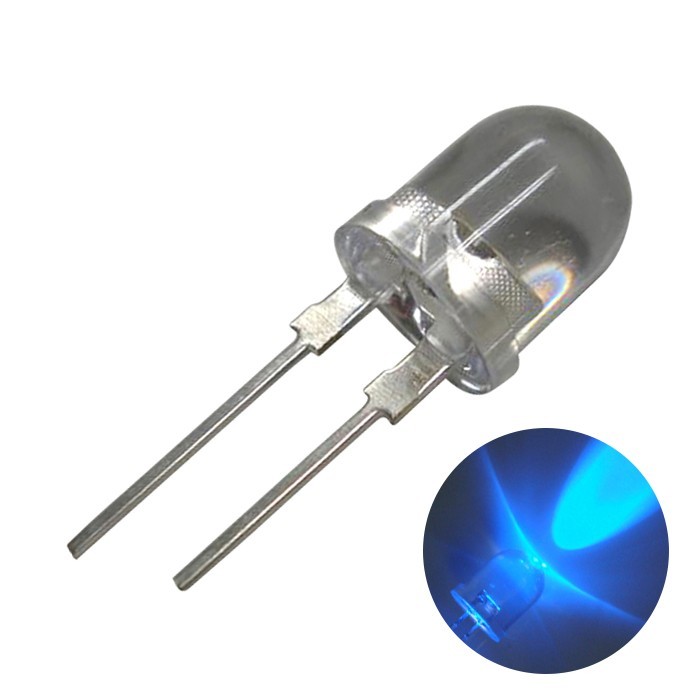 LED ... модель   10mm  синий  цвет  5000～6000mcd 50 штука  